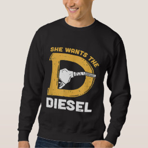 Sudadera Ella Quiere La Camiseta Diesel T Mecánico Motor Ca
