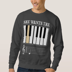 Sudadera Ella quiere la música del piano de D