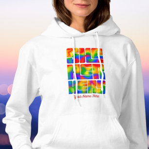 Sudadera Ella su prólogo pronuncia el tinte de los lazos de