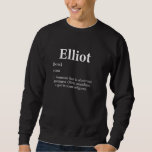 Sudadera Elliot God Definition Funny First Name Birthday El<br><div class="desc">Elliot God Definition Funny First Name Birthday Elliot Pride</div>
