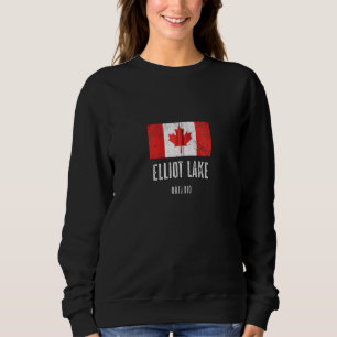 Sudadera Elliot Lake Canada Bandera canadiense Merch Zip