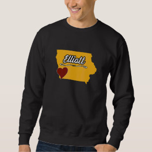 Sudadera ELLIOTT IOWA IA EE. UU. Cute Merch Souvenir Ciuda