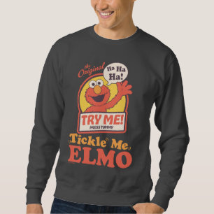 Sudadera Elmo Retro Gráfico Agitando Me Hace Cosquillas