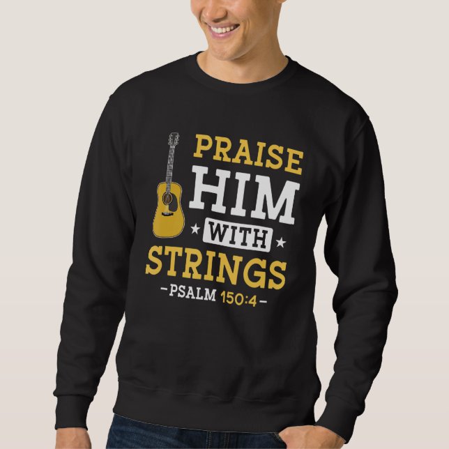 Sudadera Elogio Con Strings Psalm 1504 Guitar Player M (Anverso)
