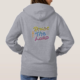 Sudadera Elogio la cita de LORD Faith con un texto colorido
