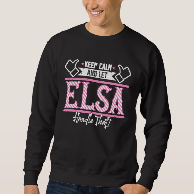 Sudadera Elsa Keep Calm and let Elsa Handle that (Anverso)
