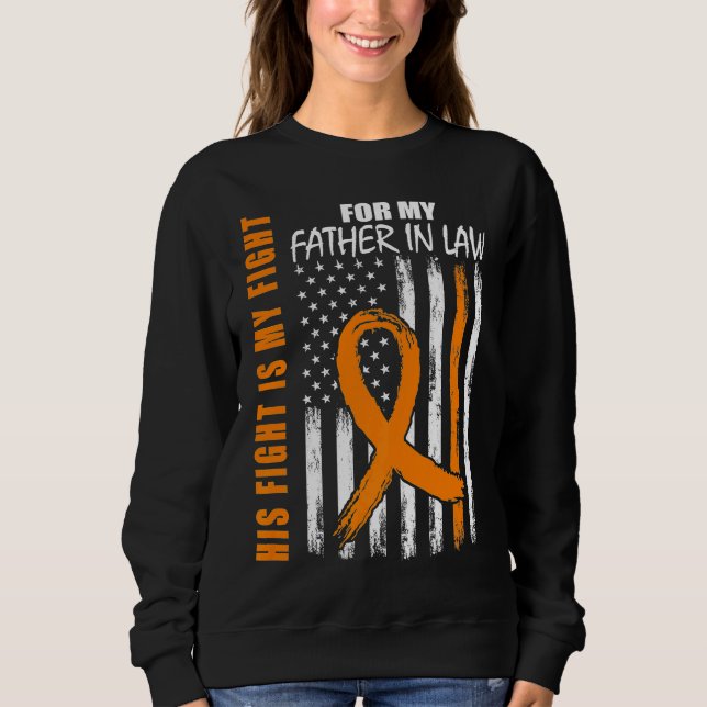 Sudadera EM Su lucha Padre político Esclerosis múltiple EE. (Anverso)