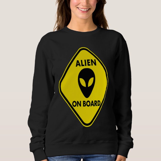 Sudadera Embarazo  Alien a bordo (Anverso)
