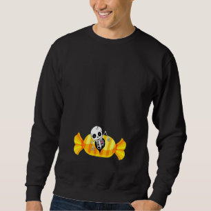 Sudadera Embarazo de Halloween Esqueleto Bebé Zombie Espera