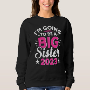 Sudadera Embarazo voy a ser una hermana mayor 2023