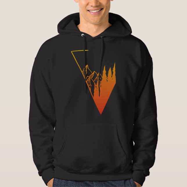 Sudadera Emblem mountain panorama and forest  easy going fa (Anverso)