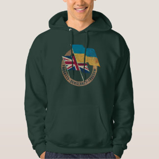 Sudadera Emblema de amistad entre Ucrania y el Reino Unido