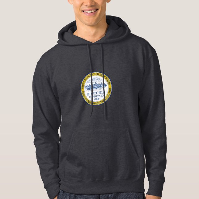 Sudadera Emblema de Boston, Massachusetts (Anverso)