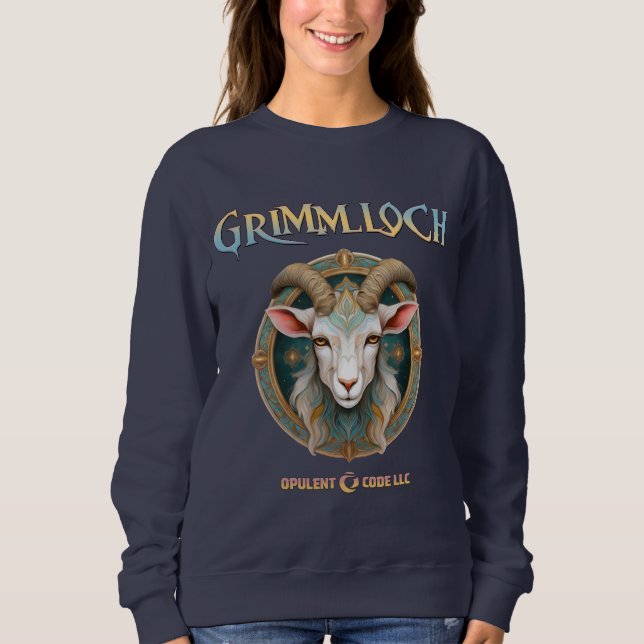 Sudadera Emblema de Cabra Grimmloch Juego de Rol de Fantasí (Anverso)