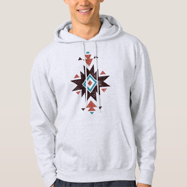 Sudadera Emblema de diamante boho (Anverso)