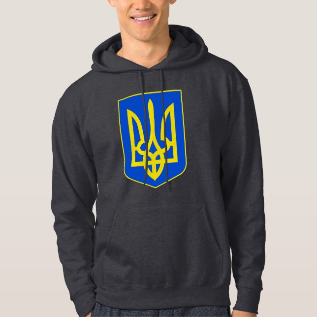 Sudadera Emblema de Estado de Ucrania Tridente Dorado Arte  (Anverso)