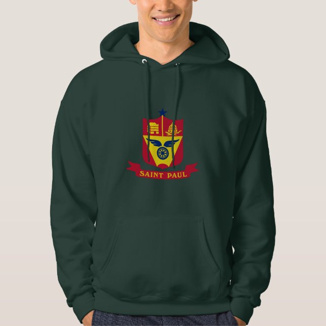 Sudadera Emblema de San Pablo, Minnesota Hoodie (Anverso)