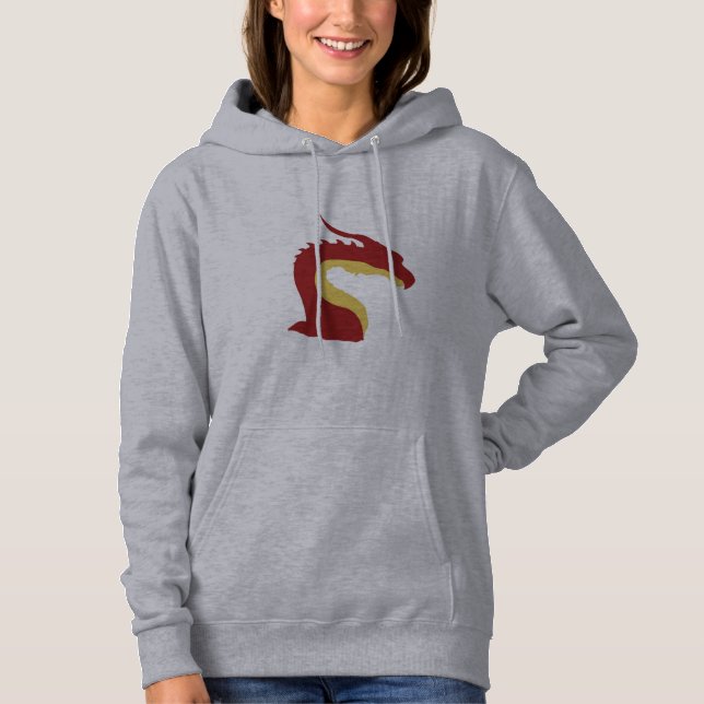 Sudadera emblema del dragón Guay rojo y amarillo simple (Anverso)