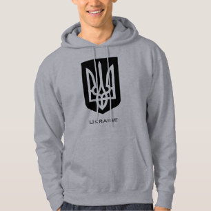 Sudadera Emblema Gráfico Contemporáneo Tryzub de Ucrania