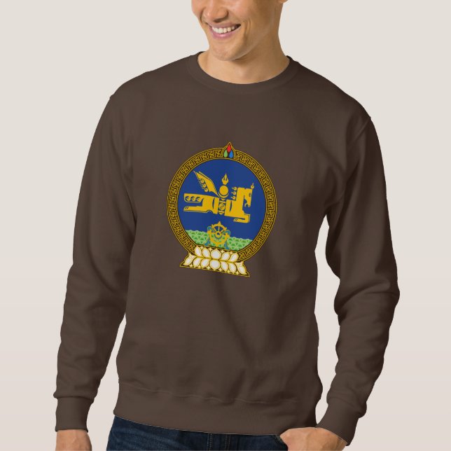 Sudadera Emblema mongol (mongol) (Anverso)