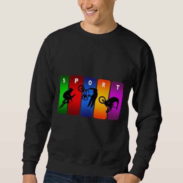Sudadera Emblema multicolor de BMX (Anverso)