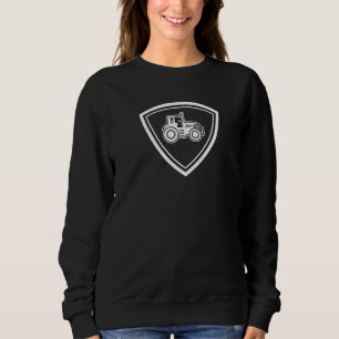 Sudadera Emblema Tractor Tradicional Para Agricultores Y Ag