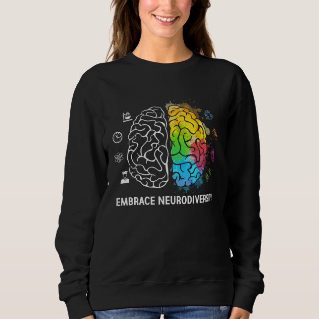 Sudadera Embrace Neurodiversity Autism Awareness ASD Men Wo (Anverso)