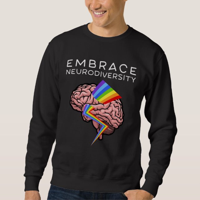 Sudadera Embrace Neurodiversity Autism Awareness ASD Mental (Anverso)