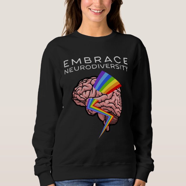 Sudadera Embrace Neurodiversity Autism Awareness ASD Mental (Anverso)