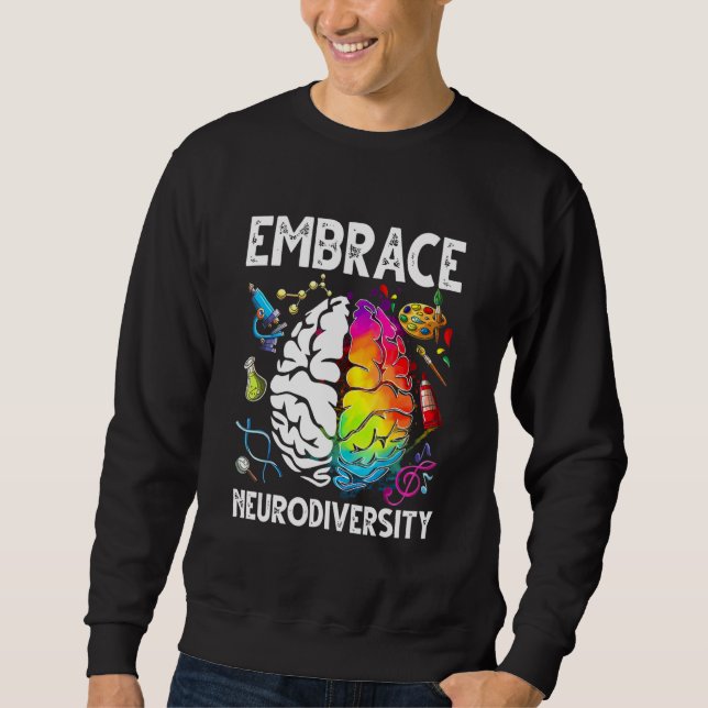 Sudadera Embrace Neurodiversity Autism Awareness Shirt Teac (Anverso)