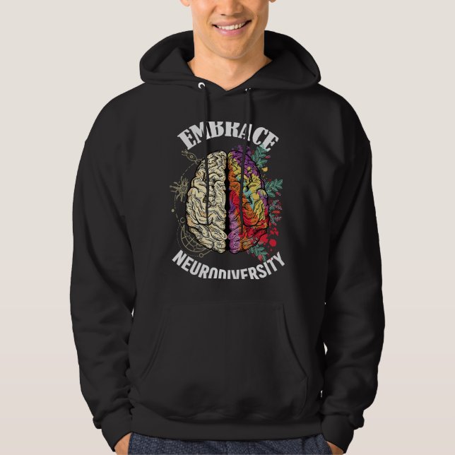 Sudadera Embrace Neurodiversity Brain Neurological Conditio (Anverso)