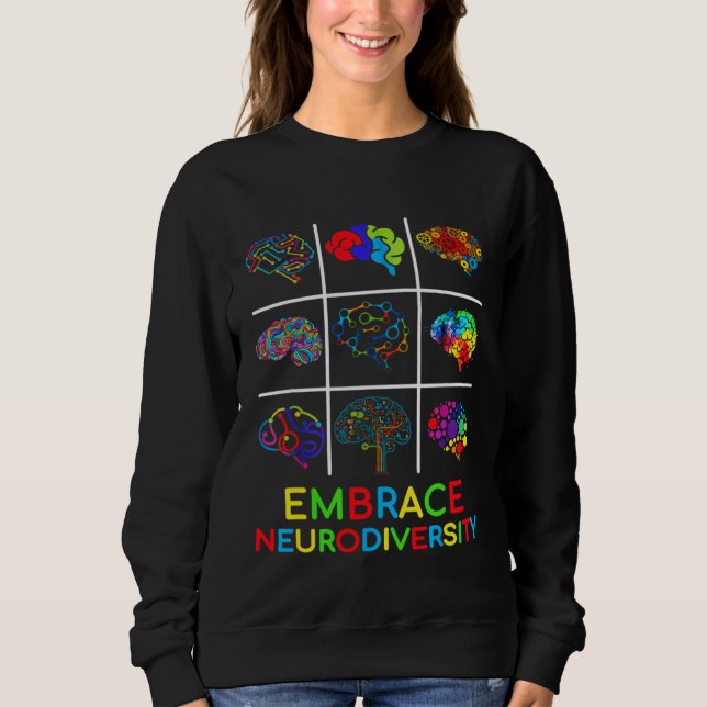 Sudadera Embrace Neurodiversity Video Game Autism Awareness (Anverso)