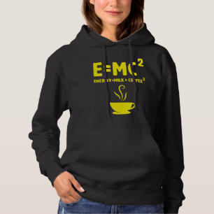 Sudadera Emc2 Ciencia Café Energía Leche Friki Física