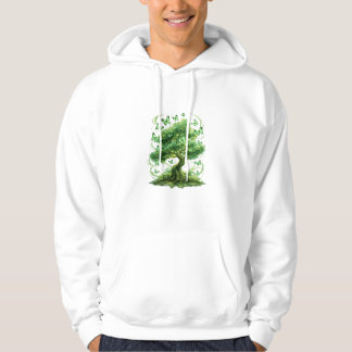 Sudadera emerald green butterfly tree nature wall art