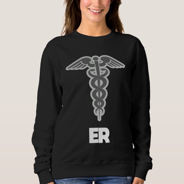 Sudadera Emergency Room Nurse Caduceus Symbol (Anverso)