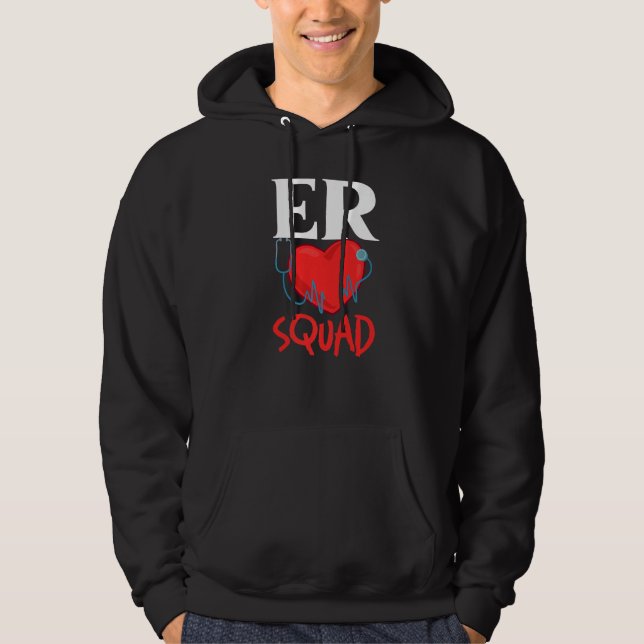 Sudadera Emergency Room Technician ER Nurse Hospital Depart (Anverso)