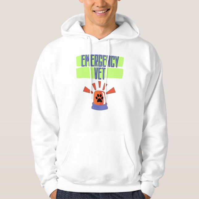 Sudadera Emergency Vet – Veterinary Emergency Design (Anverso)