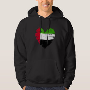 Sudadera Emiratos Árabes Unidos Corazón Bandera De Los Emir