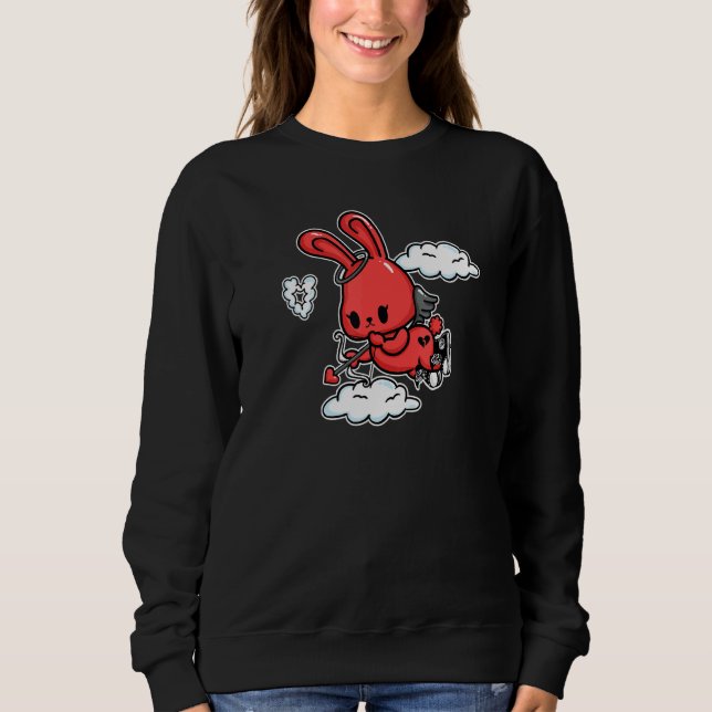 Sudadera Emo Bunny Emo Angel Alt Estético Gótico suave (Anverso)