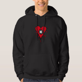 Sudadera Emo Love Heart Paint Splatter