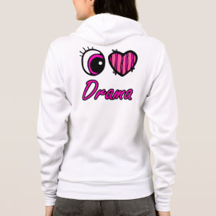 Sudadera Emo Ojo Corazón Me Encanta El Drama