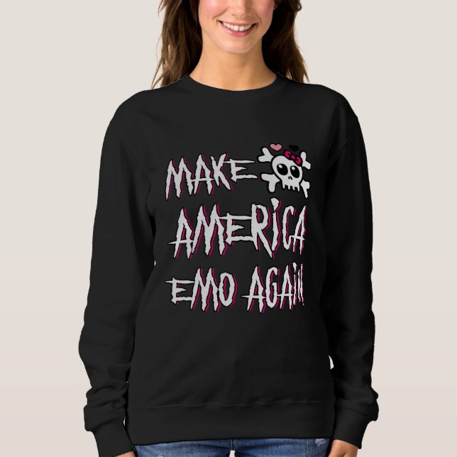 Sudadera Emo para siempre cráneo rosado de 2000 Punk infant (Anverso)