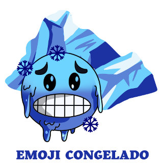 Sudadera emoji congelado