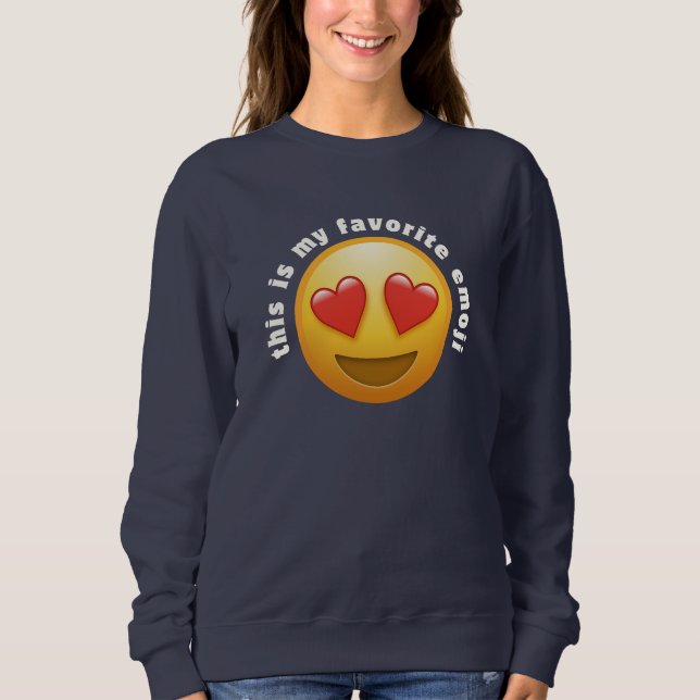 Sudadera Emoji de amor (Anverso)