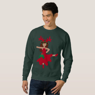 Sudadera emoji de bailarina de flamenco de navidad masculin