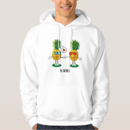 Sudadera Emoji de piña personalizada Pareja de amor