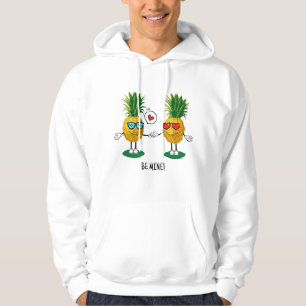 Sudadera Emoji de piña personalizada Pareja de amor