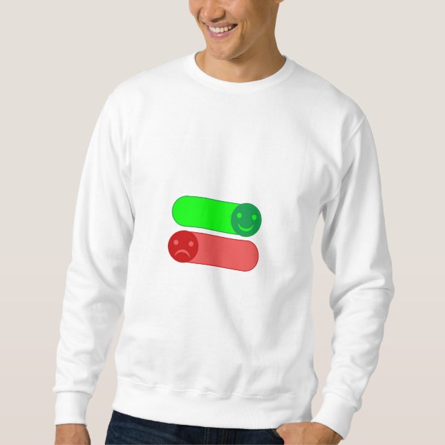 Sudadera Emoji del interruptor de estado de ánimo Hoodie de (Anverso)