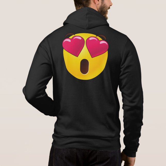 Sudadera Emoji Heart Eyes Valentines (Reverso)