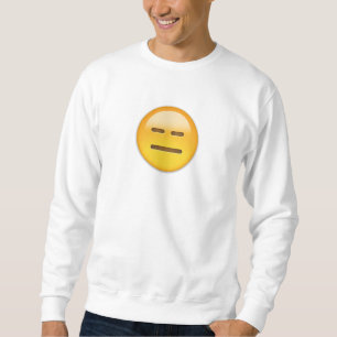 Sudadera Emoji inexpresiva de la cara